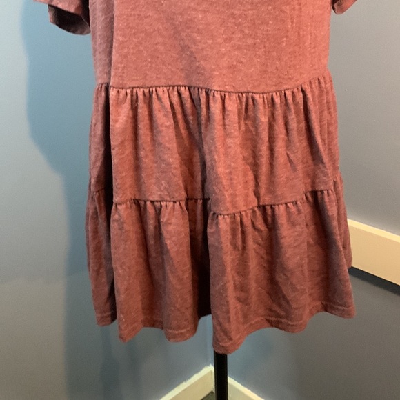 SHEIN Knit Top. Layered Bottom. Raspberry In Color. Medium. Great Condition - Picture 3 of 5